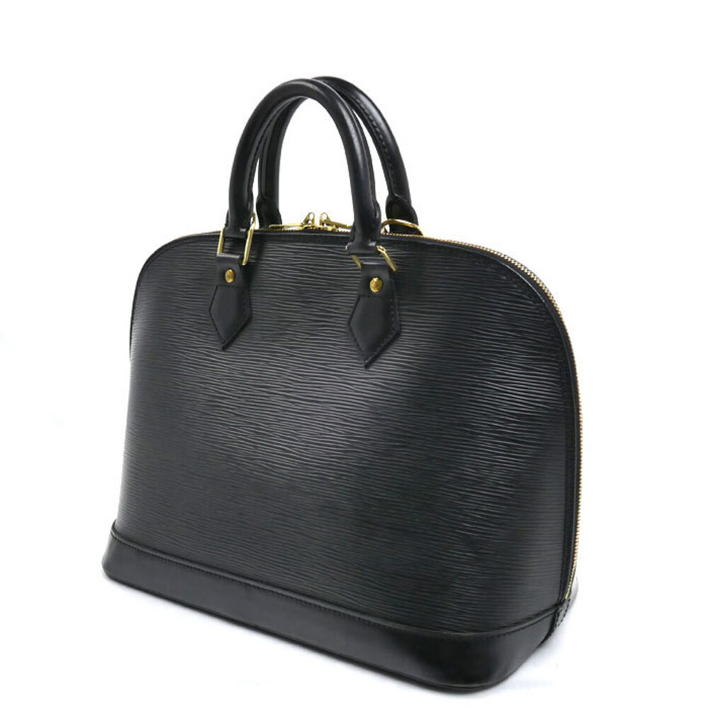 LOUIS VUITTON Alma Handbag, Epi Leather, Black, M52142 FL0074, Women's - Picture 2 of 9